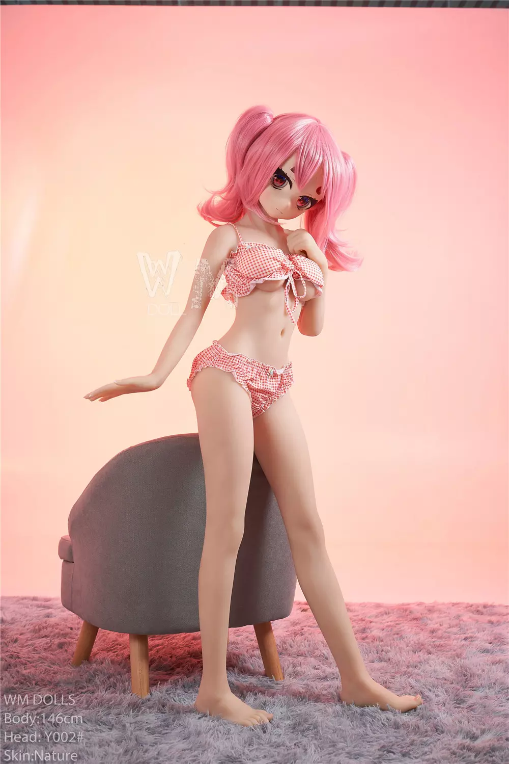 WM S-TPE 146cm Anime TPE Sex Doll with PVC Head #Y003